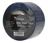 Precision 5 Pack - 38mm X 20M Navy Sock Tape - Football Shin Guard Pads Holder Tape