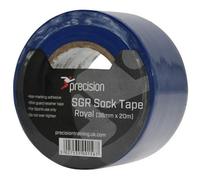 Precision 5 Pack - 38mm X 20M Royal Blue Sock Tape - Football Shin Guard Pads Holder Tape