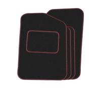 Precision 500 Logo On Black Car Mats For Fiat 500 2007-2012 Classic Silver Twist - VSS Mats