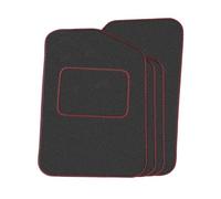Precision 500 Logo On Black Car Mats For Fiat 500 2013-2020 Classic Silver Twist - SS Mats