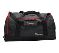 Precision 52X25X30Cm Small Holdall Bag - Grey/red 39L Rip Stop Gym & Sports Traning Kit