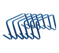 Precision 6 Pack 12 Inch Flat Training Hurdles - Flexible Football Footwork Jump Drill Kit