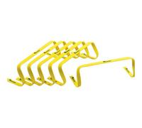 Precision 6 Pack 6 Inch Flat Training Hurdles - Flexible Football Footwork Jump Drill Kit
