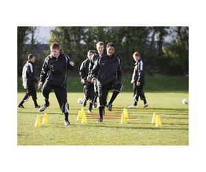 Precision 6 Pack Mini Agility Hurdle Set Adjustable Height Football Sports Training Drill