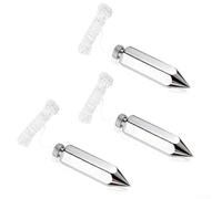 Precision 8 oz Plumb Bob Set for Construction and Carpentry: Brass & Steel Hexagonal Tool with 15m String, 3-Piece(3PCS)