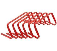 Precision 9" High Flat Hurdles Set - Red (Set Of 6)