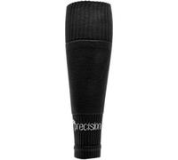 Precision Adult Size 7-12 Pro Footless Sleeve Football Socks - Black - Stretch Fit