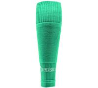 Precision Adult Size 7-12 Pro Footless Sleeve Football Socks - Emerald Green Stretch Fit