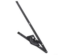 Precision Angle Finder Tool Aluminium Construction Protractor 0-180 Degrees - Anti-Skid Grip for Carpentry and DIY Projects 505x85mm