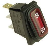 Precision Auto Products Red Illuminated On-Off Switch for Razor Electric Scooters E100 E200 E300, Crazy Cart, GF, Drifter, Dune Buggy - Heavy Duty Waterproof Rubber Boot On Off 3-Pin Toggle Switch