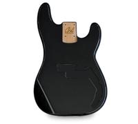 Precision Bass Guitar Body - Black Gloss - 2 Piece American Alder