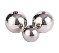 Precision Bearing Steel Balls,1pcs OD 10-60mm Threaded Half Hole Balls 304 Stainless Steel Drilling Ball Blind Hole Metric Female Thread M6(15mm)(10mm)