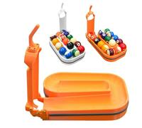 Precision Billiards & Snooker Training Rack, 3D Printed Pool Ball Rack Holds 15 Balls, Portable Practice Tool, for Creates Perfect Triangle in Seconds Orange