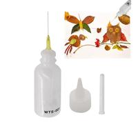 Precision Bottle - 50ml Needle Tip Applicator for Crafting | Sturdy PVC Material with Firm Tip, Easy Clean, Eco Friendly Use for Papermaking, Fabric Arts, Alcohol Ink and Liquid Control