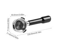 Precision Bottomless Portafilter, 54mm Coffee Filter, Portafilter Basket with Sturdy Build, Espresso Tool Replacement, Baristas Portafilters with Professional Design, Coffee Accessory for Home Cafe