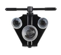 Precision Brake Pipe Bender, Carbon Steel Tube Straightening Tool with Angle Adjustment for Automotive DIY, Lightweight Black