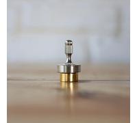 Precision Brass Spinning Top 3 Mint CNC Machined Desk Toy, Long Spin Time, EDC Kinetic Art, Balance-Tested Metal Spin Top ST208
