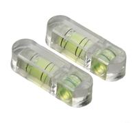 Precision Bubble Level 2Pcs for mini for Spirit Level for Camera PTZ Scope Gunsmith Picture Hanging Acrylic Green Yellow 29mm
