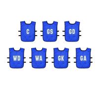 Precision Mesh Netball Training Bib (Pack of 7) in Blue | Size: 4-7 Years Precision Blue 4-7 Years