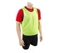 Precision Childrens/kids Plain Mesh Training Bib Fluorescent Yellow (10-14 Years)