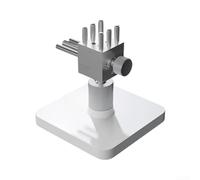 Precision Clamping Tool 28mm 180° Tilt Angle | Sleek white base, matte steel finish, modern aesthetic, keeps workbench organized and stylish