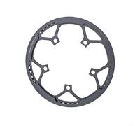 Precision CNC Cut 54T Single Chainring For Folding Bike With Chain Guard 130mm For 12 Speed Compatibility And Reduced Chain Drop Risk(Black)