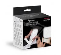 Precision Cohesive Sock & Finger Tape Bandage, 5 cm x 4.5 m | Self-adherent, No Adhesive, Flexible Wrap for Securing Socks Shin Pads and Fingers Protection