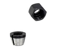 Precision Collet Chuck 1 Set Collet Chuck and Nut, 6mm/6.35mm/8mm Adapter, Practical Clamp Head for Die Grinders(6.35 mm)