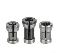 Precision Collet Chuck for Engraving and Trimming Machines 1 or 3pcs 6mm 6.35mm 8mm Router Bits Adapter Steel for Router Tools (6.35mm)