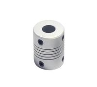 Precision Coupling, D19L25 Aluminium Stepper Motor Flexible Jaw Shaft Coupling 3mm 4mm 5mm 6mm 6.35mm 8mm 10mm Encoders Engraving Machine(6x6.35)