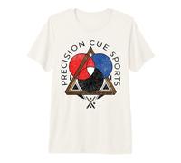 Precision Cue Sports Snooker Player Billiard Ball Triangle Premium T-Shirt