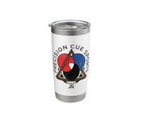 Precision Cue Sports Snooker Player Billiard Ball Triangle Stainless Steel Insulated Tumbler