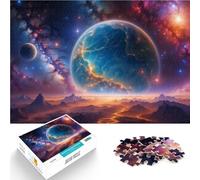 Precision Cut 1000 Piece Jigsaw Puzzle Alien Planet Landscape~ Made of wood for age 14+ for home decoration Gifts Ideas。size：50x75cm/19.68x29.52inch