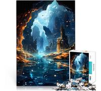 Precision Cut 1000 Piece Jigsaw Puzzle landscape art Made of wood，for age 14 years and over Stress Relief great gift。size：50x75cm/14.96x20.47inch