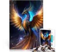 Precision Cut 1000 Piece Jigsaw Puzzle Mystical Nebula Phoenix Made of cardboard for age 14+ Suitable for couples Fun at Home Activities, Birthday Present,Travel Gifts。size:26x38cm/10.24x14.96inch