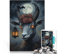 Precision Cut 1000 Piece Jigsaw Puzzle Unlucky Sheep Made of wood，for and 14 years and over For family fun Birthday and unique gifts。size：50x75cm/14.96x20.47inch
