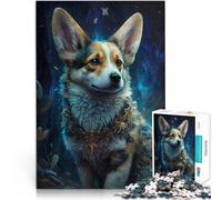 Precision Cut 2000 Piece Jigsaw Puzzle Corgi Dog Made of cardboard，for and from 14 years and over Parent-child interaction Challenging Game Gifts。size：70x100cm/27.5x39.3inch