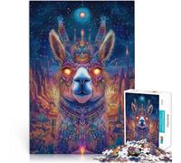 Precision Cut 2000 Piece Jigsaw Puzzle “Fantasy Alpaca Art” Made of cardboard,for and 14 years and over Home decoration Birthday gift。size:70x100cm/27.5x39.3inch