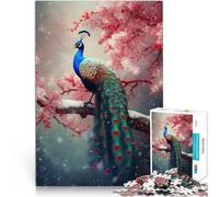Precision Cut 2000 Piece Jigsaw Puzzle “Peacock in the Park” Made of cardboard,for age 14+ Home Educational Games DIY Toys Fun at Home Activities, Birthday Present,Travel Gifts。size:70x100cm