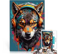 Precision Cut 2000 Piece Jigsaw Puzzle Wolf Head Made of cardboard,Suitable for ages 14 and up Precision cutting Christmas game Presents for Women。size:70x100cm/27.5x39.3inch