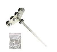 Precision Cutting Guide - 60cm Adjustable Rail Gauge, Stainless Steel Positioning for Circular Saws, Multi-Bearing Long Tail Ruler | For Industrial Woodworking, Carpentry, Metal Shedding