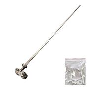 Precision Cutting Guide - 60cm Adjustable Rail Gauge, Stainless Steel Positioning for Circular Saws, Multi-Bearing Long Tail Ruler | For Industrial Woodworking, Carpentry, Metal Shedding