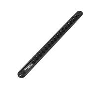 Precision Defined Aluminum Tool Socket Holder, Black 16 Sockets | 360 Degree Rotation Sockets Tray, Fits Pegboard, Heavy Duty Durable Nails Organization Organizer