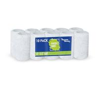 Precision Defined Paint Roller Covers 4-Inch, Paint Roller Refills 10-Pack, Replacement Covers for Roller Brushes Set, Exterior Paint Roller Cover Set for Painting Walls, Smooth Rolling (1/2-Inch Nap)