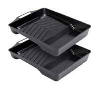 Precision Defined Paint Trays 11-Inch (32 cm), Paint Roller Trays Set 2-Pack, Plastic Paint Pan for 4-Inch Roller Brushes, Painting Tray for Painting with Deep Paint Pocket, Disposable Paint Tray
