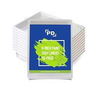Precision Defined Paint Trays, Paint Roller Trays Liner, Plastic Paint Pan for Roller Brushes, Painting Tray for Painting with Deep Paint Pocket (Paint Tray Liner (10-Pack), 9-inch (23 cm))