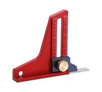 Precision Depth Gauge: Saw Height Tool, Magnetic Ruler Block | Aluminum Alloy Measuring Scale, Imperial Metric Guide For Woodworking Setup, A