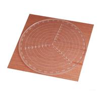 Precision Drawing Tool Transparent for Artists Precision Drawing(B) | Transparent material, precise markings, 5mm grid, for durable plastic, enhances creativity