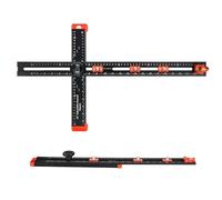 Precision Drilling Tool Shelf - 45x5.2x5.5cm Product Dimensions, T Square Woodworking Ruler, Cabinet Hardware Clamp | Sliding Design Extra Calibration Horizontal Vertical Degrees Engineers