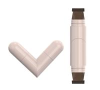 Precision Dual Eyeliner Stamp Liquid, 2 In 1 Dual-Ended Winged Eyeliner Pen For Perfect Symmetry,Cat Eye Makeup Tool & Felt-Tip Eyeliner Pen,Waterproof & Portable (brown)